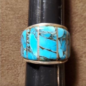 Turquoise Ring Sterling Silver